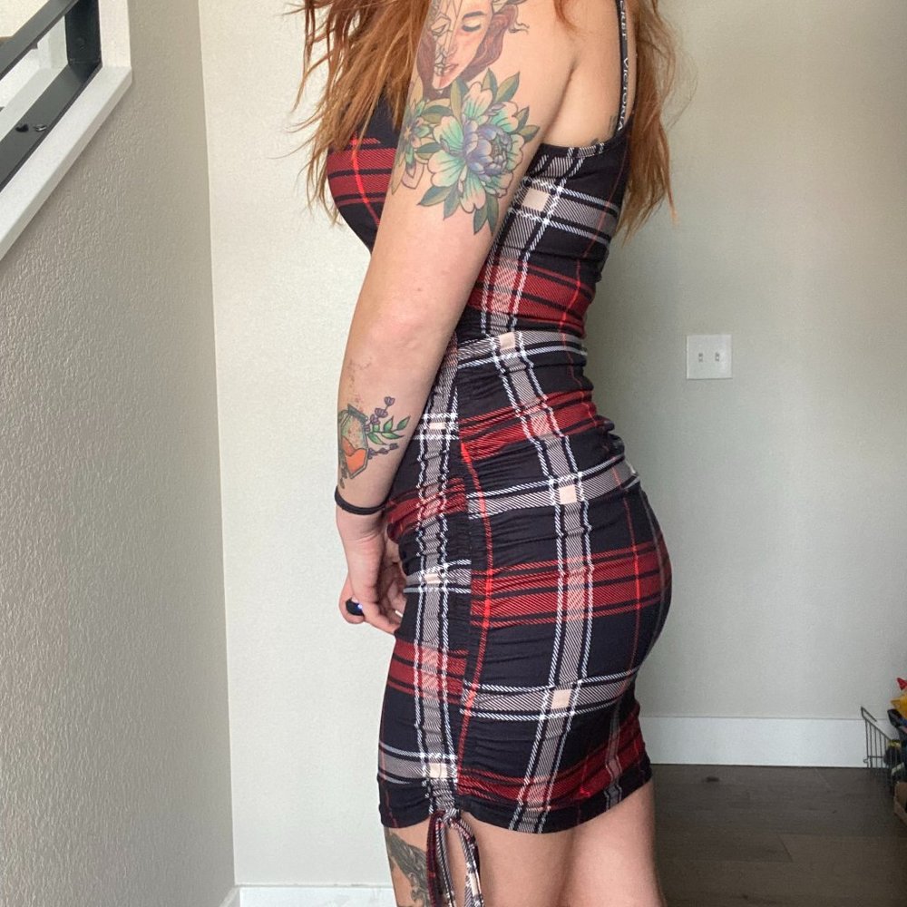Plaid Bodycon Dress